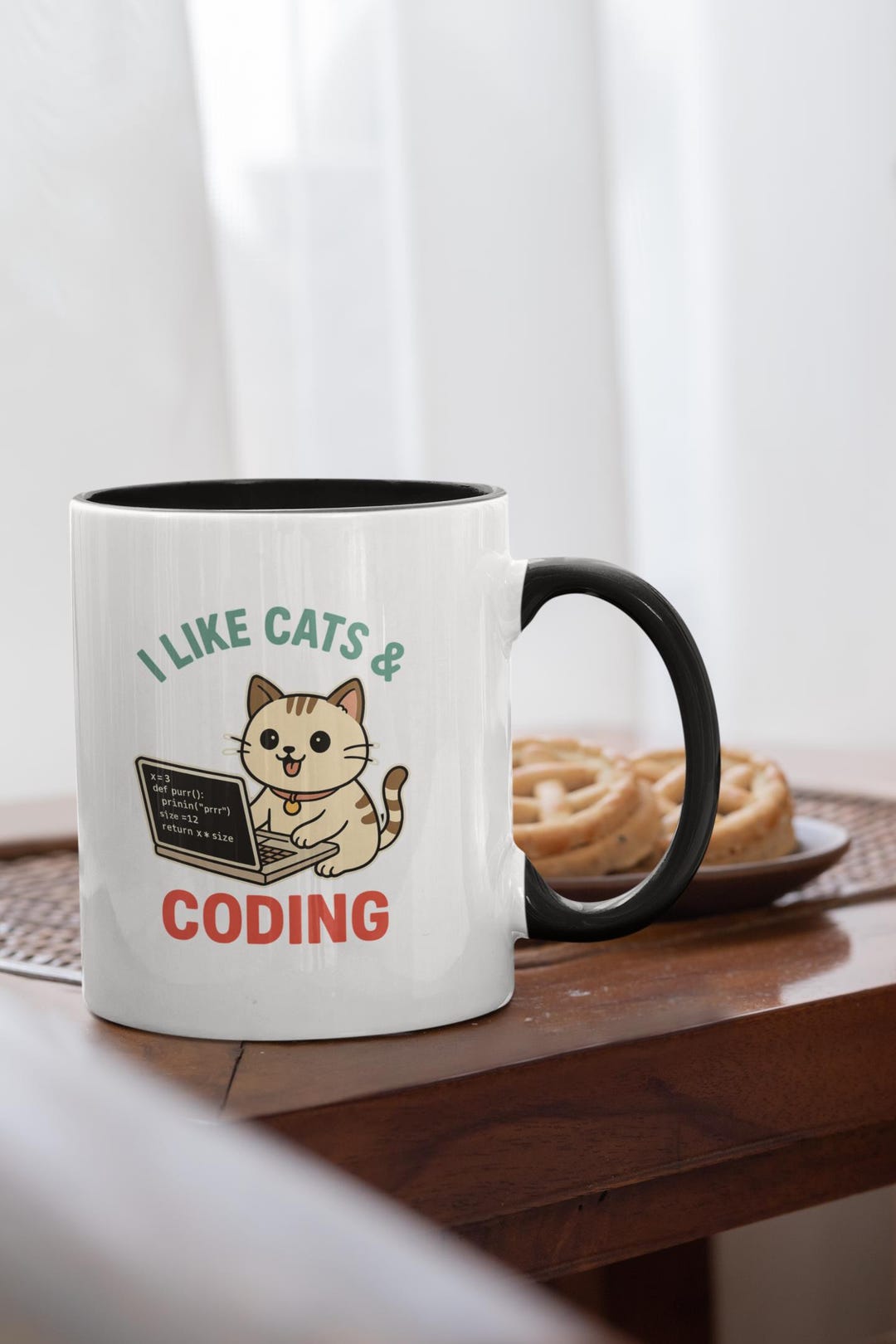 Cats & Coding Mug | Funny Programmer Gift, Geek Coffee Cup (11oz) - Etsy