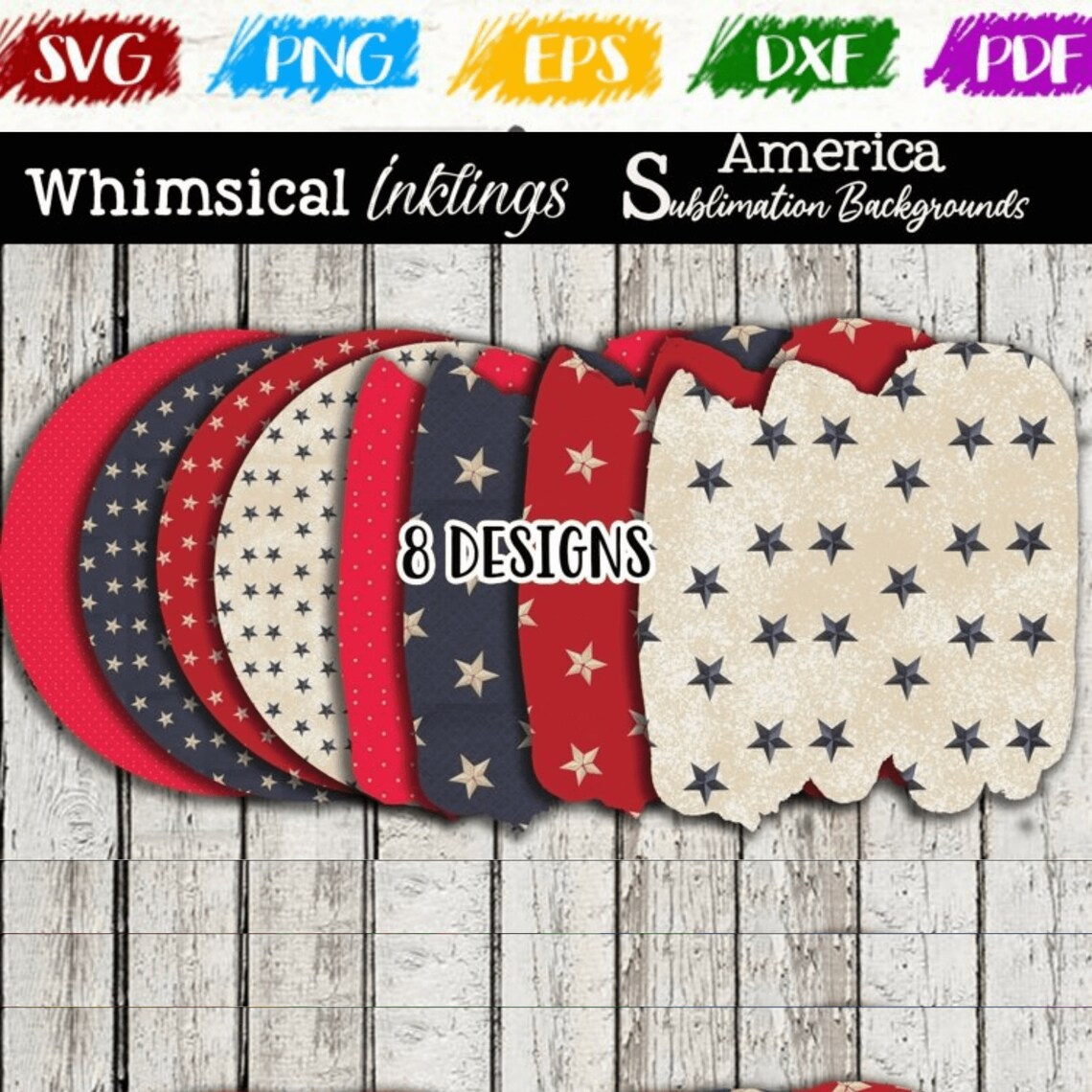Download Americana Sublimation Backgrounds Pack SVG | Etsy
