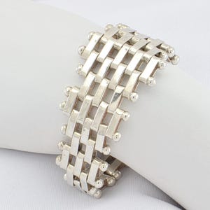 Bracelet mexicain vintage en argent sterling