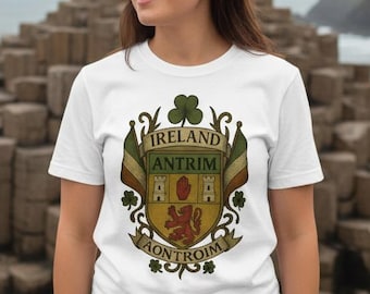 Camiseta Antrim Ireland Crest / Camiseta Aontroim Irish Heritage