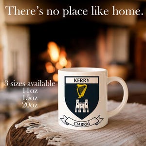 County Kerry Crest Coffee Mug: Irish Pride Gift (11oz 15oz 20oz)