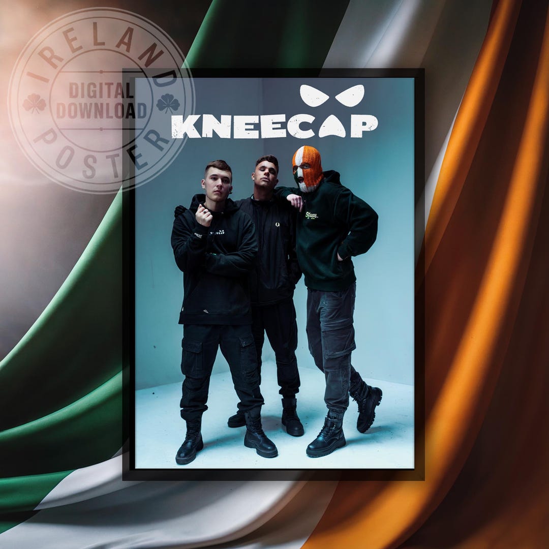 Kneecap Poster: Irish Rap Group Wall Art, Belfast Hip-hop - Etsy