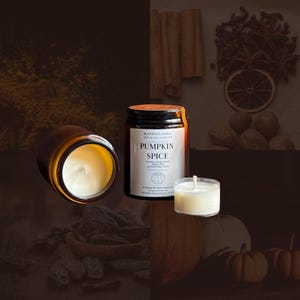 Pumpkin Spice scented candle made from soy wax | Pumpkin Spice scented melts