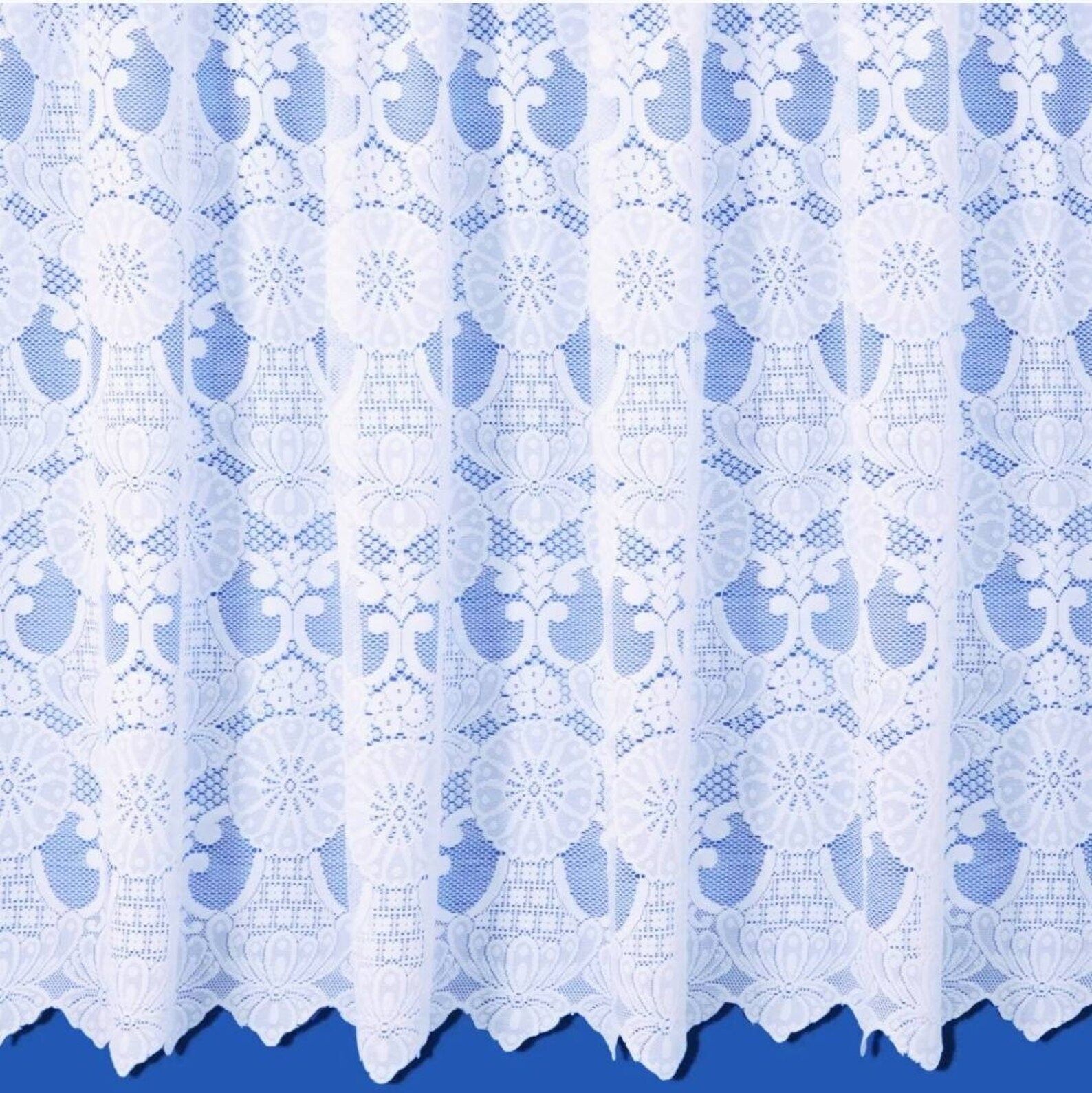 Savoy lace curtain. 100 cotton lace net curtain. Sold by the Etsy