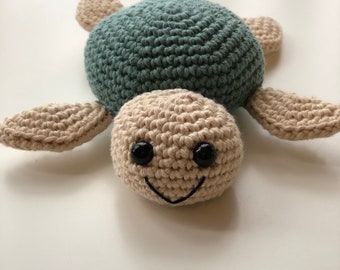 Crochet turtle, turtle teddy