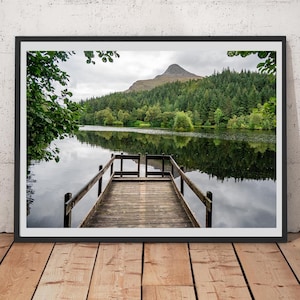 Glencoe Lochan - Landscape Reflection  Print -Scotland Highlands- PRINT, MOUNTED, Jigsaw or POSTER, Art-Landscape Photography - scottish art