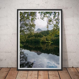 Glencoe Lochan - Landscape Reflection  Print -Scotland Highlands- PRINT, MOUNTED, Jigsaw or POSTER, Art-Landscape Photography - scottish art