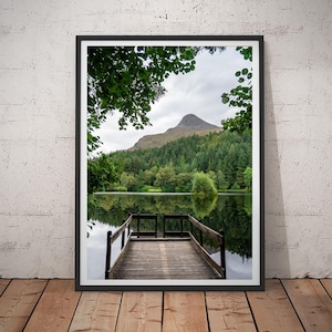 Glencoe Lochan - Landscape Reflection  Print -Scotland Highlands- PRINT, MOUNTED, Jigsaw or POSTER, Art-Landscape Photography - scottish art