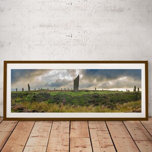Ring of Brodgar - Panorama of the magical ,Orkney Scotland - PRINT, CANVAS or FRAMED - Wall Art, Landscape Photography