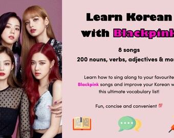 BLACKPINK IN YOUR KOREAN 韓国語学習 BLACKPINK IN YOUR KOREAN 韓国語学習