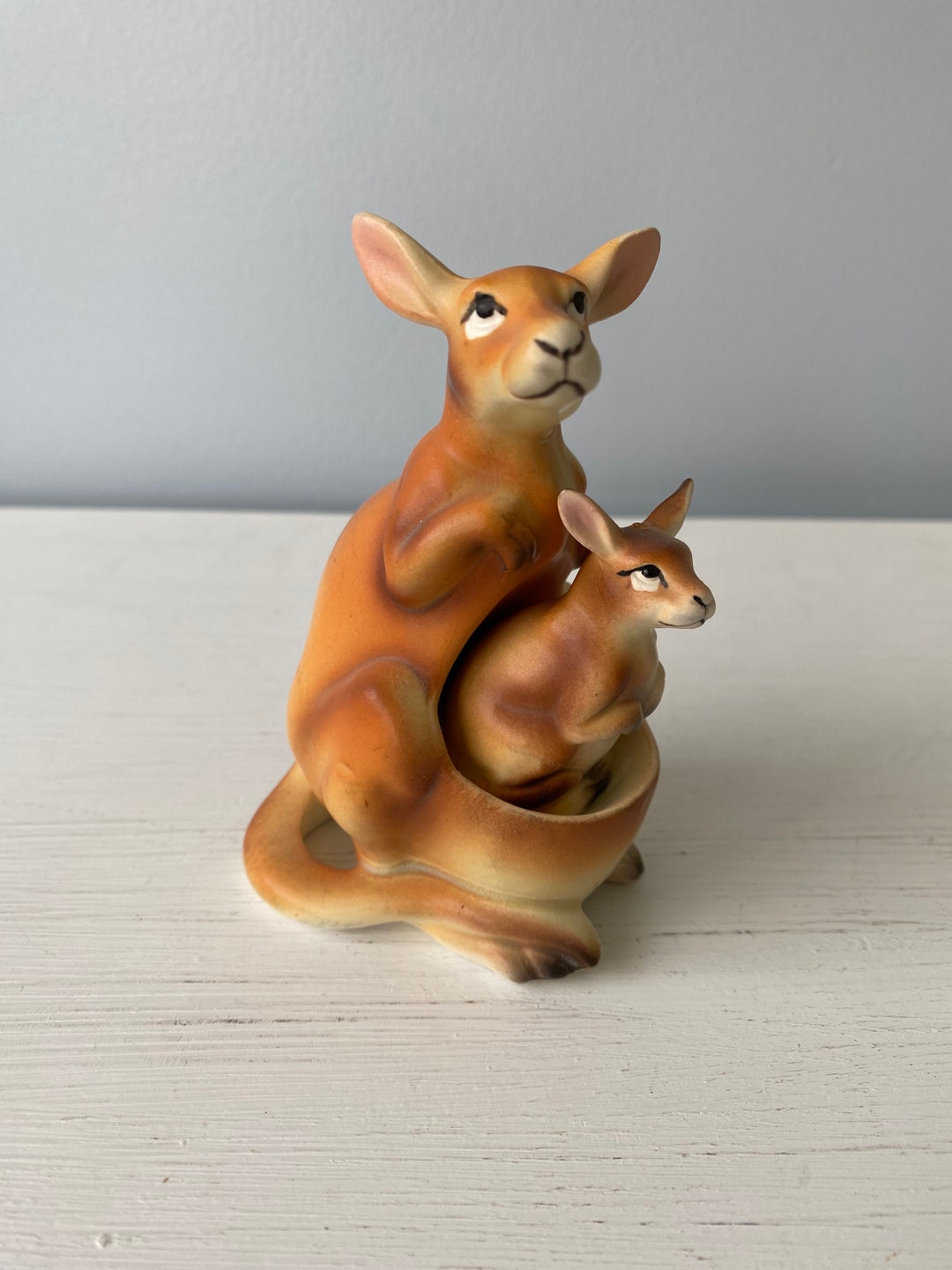 Kangaroo With Joey in Pouch Salt and Pepper Shakers Brinns Japan Etsy