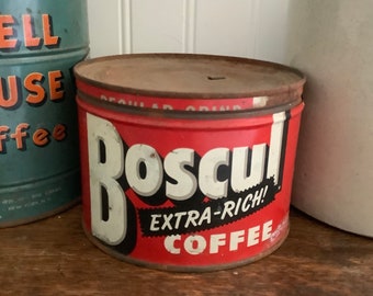Boscul Coffee Tin Advertising Collector