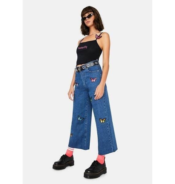 Fly Butterfly Skater Jeans - Etsy Australia