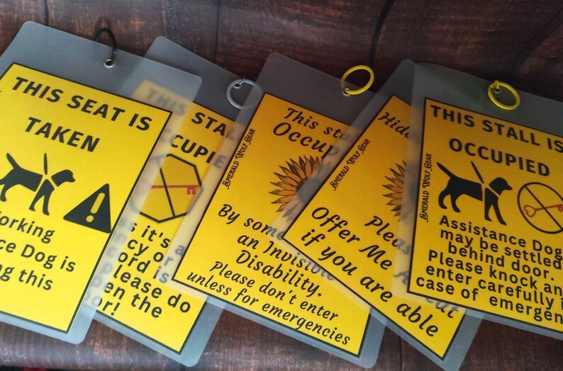 Do Not Enter/occupied Disabled Bathroom Door Hanger Etsy UK