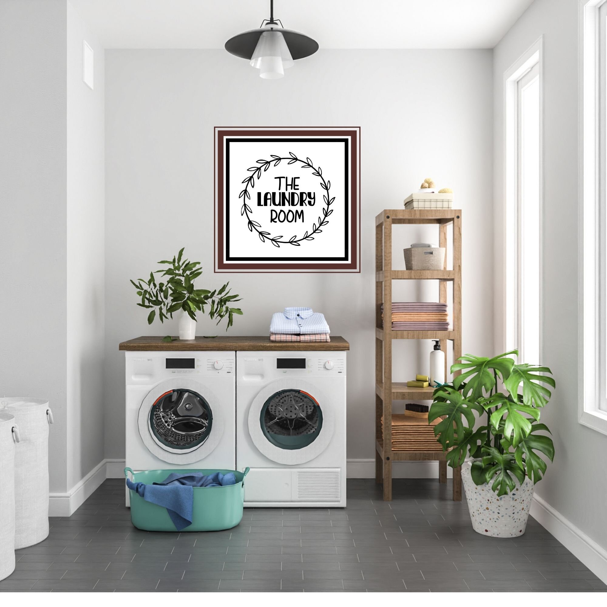 Laundry room Wall Art Printable Art 4x4 Farmhouse Just Etsy