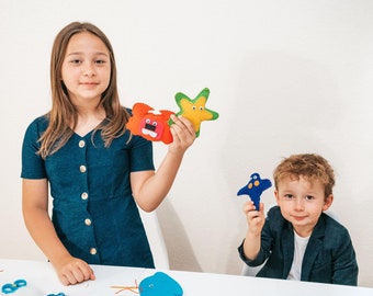 Kit Couture En Feutre Jetcloud – Animaux Marins – Débutant – Enfants 7-14 Ans – Loisir Créatif