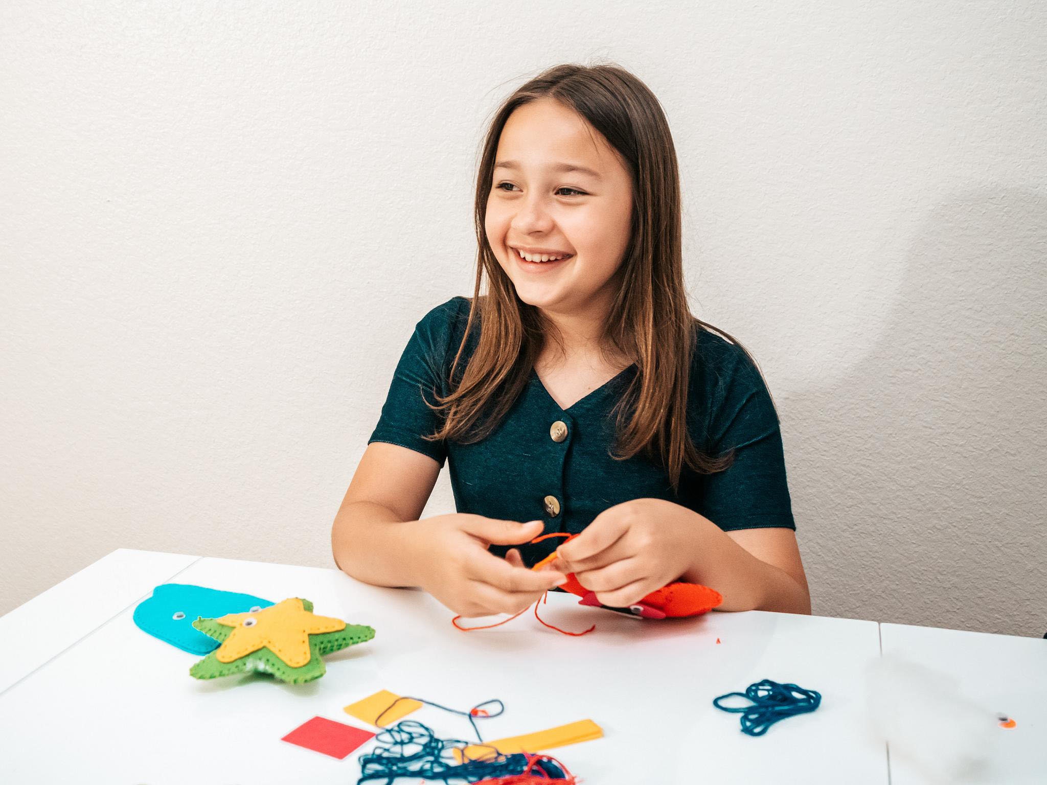  AWArt Sewing Kit for Kids, Sea Animal Sewing Kit, Kid