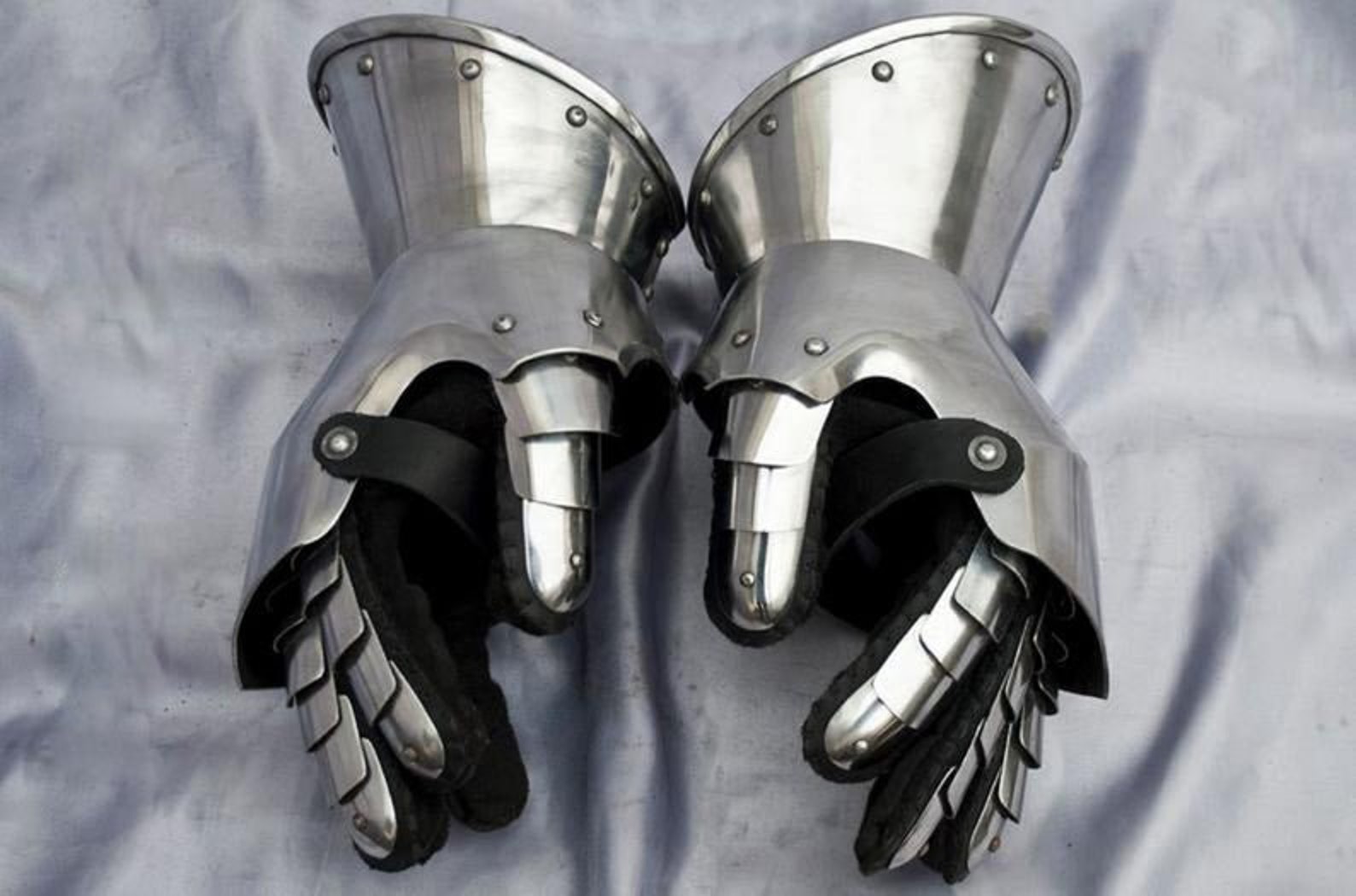 Medieval Gauntlet Gloves Armor Pairlarp Wearable Etsy