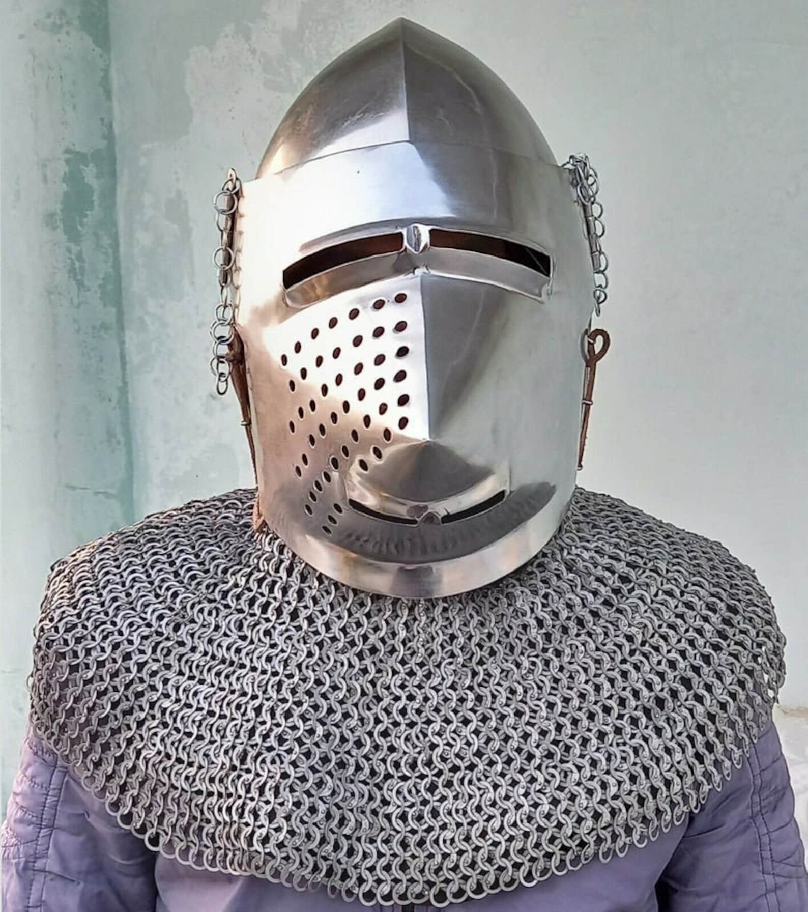 Medieval Hounskull Pig Face Helmet Battle Helmet Etsy