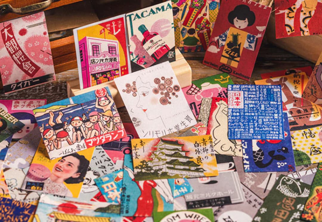 Vintage Japanese Stickers Retro Japanese Stickers Japanese Aesthetic