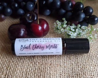 Black Cherry Merlot Roll-On Fragrance Oil- 10ml