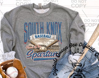 Custom Distressed Retro Baseball PNG: Personalized Team Design (Digital Download