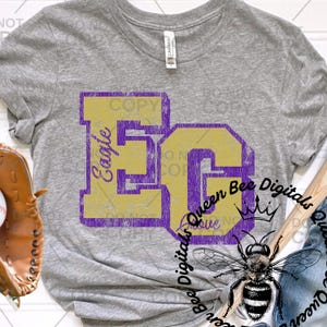 Custom Distressed Retro School PNG: Personalized Team Design (Digital Download image 2