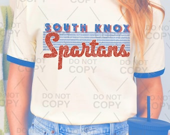 Custom Distressed Retro School Spirit PNG: Personalized Team Design (Digital Download