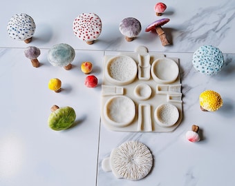 3D Mushroom Silicone Mold – Cake Decorating, Clay Art