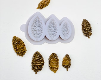 Pinecone Silicone Mold Fondant Chocolate Candy GumPaste Sugar Craft Cupcake Déco Pinecone Silicone Mold Fondant Chocolate Candy GumPaste Sugar Craft Cupcake Déco