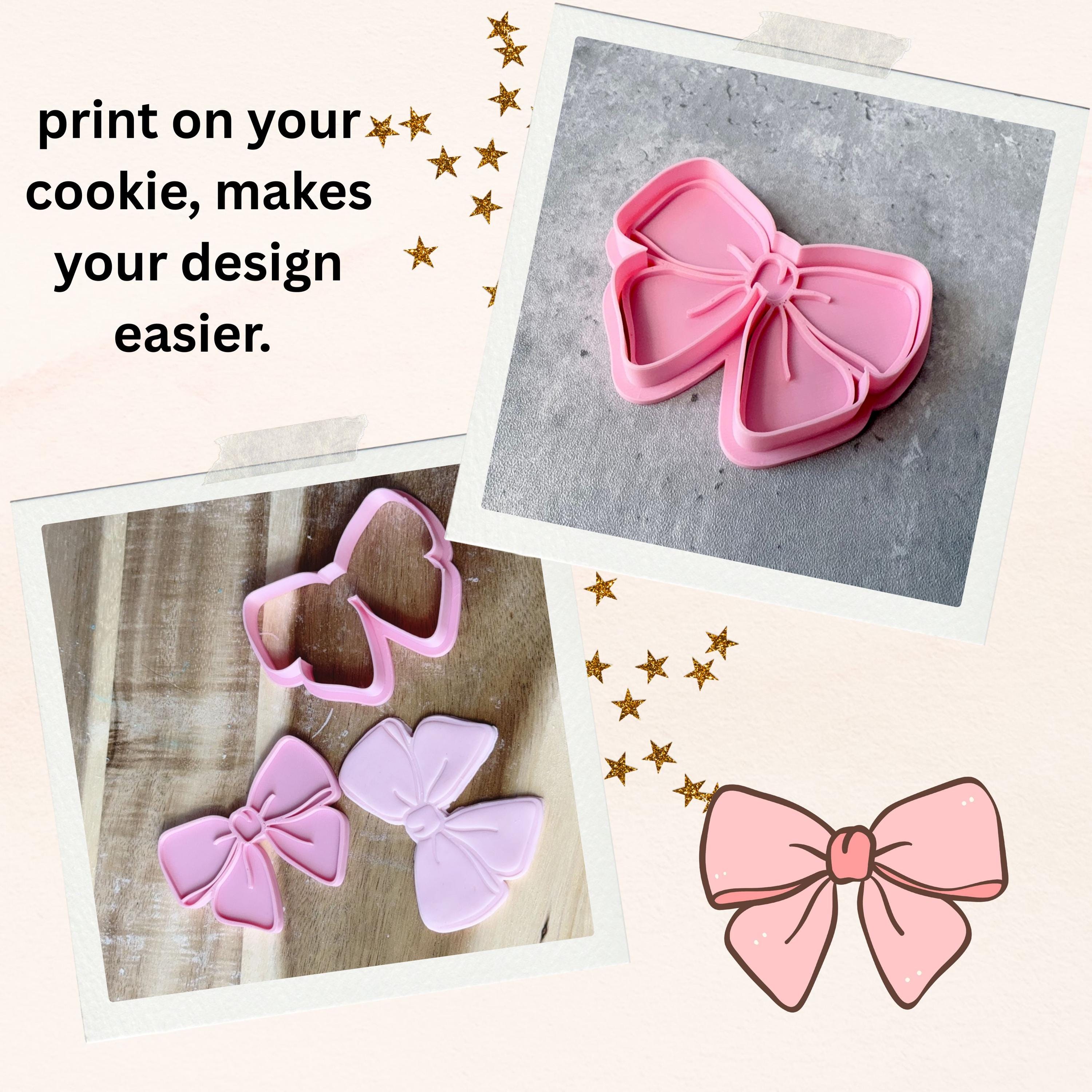 Pencil Bow Cookie Cutter, Model: 2.5 in