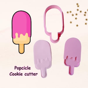 Popsicle Cookie Cutter With Free Imprint Stamp