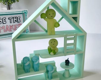 3D Printed Smiski House Display Shelf: Miniature Toy Organizer