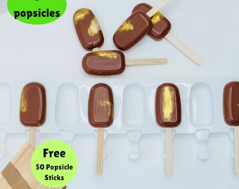 8-Cavity Mini Popsicle Silicone Mold, Cakesicle Baking Mold