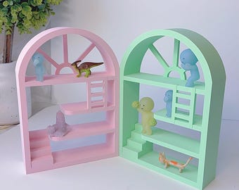 Sonny Angel Display Shelf - Mini Figures Dest Shelf - Smiski House Display Shelf - Miniature Display, Crystal Quartz Showing Shelf