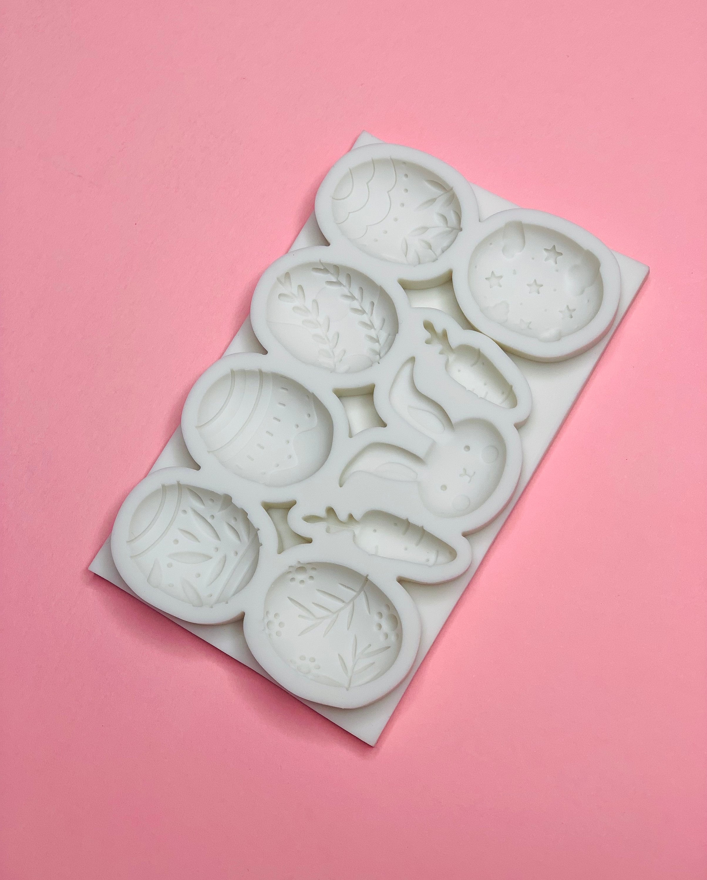 Easter Bunny Mold Chocolate Easter Egg Mold Bunny Carrots Etsy