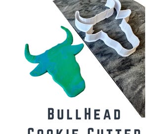 Bull Head Cookie Cutter - 3D Printed Rodeo Theme