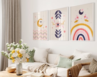 Gallery Wall Set of 3, Exhibition Poster Set, Art Wall Frame, Gallery Art Painting, Museum Poster, Digital, Printable poster 23