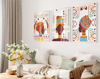 Gallery Wall Set of 3, Exhibition Poster Set, Art Wall Frame, Gallery Art Painting, Museum Poster, Digital