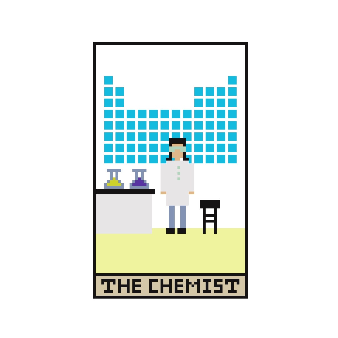 Tarot Inspired the Chemist Cross Stitch Pattern - Etsy