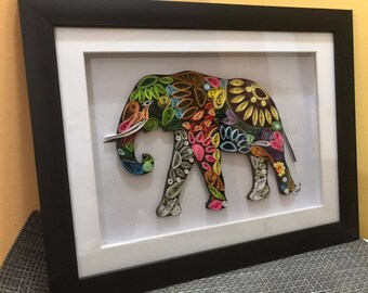 wallpapers Elephant Quilling Paper Art quilled elephant etsy