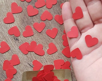 Red Heart Confetti: Biodegradable Party & Wedding Table Decoration