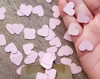 Baby Pink Heart Confetti: Biodegradable Party & Wedding Decoration