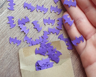 Eco Friendly Purple Bat Confetti: Party & Wedding Decorations