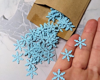 Blue Christmas Snowflake Confetti: Eco Friendly Party Decor