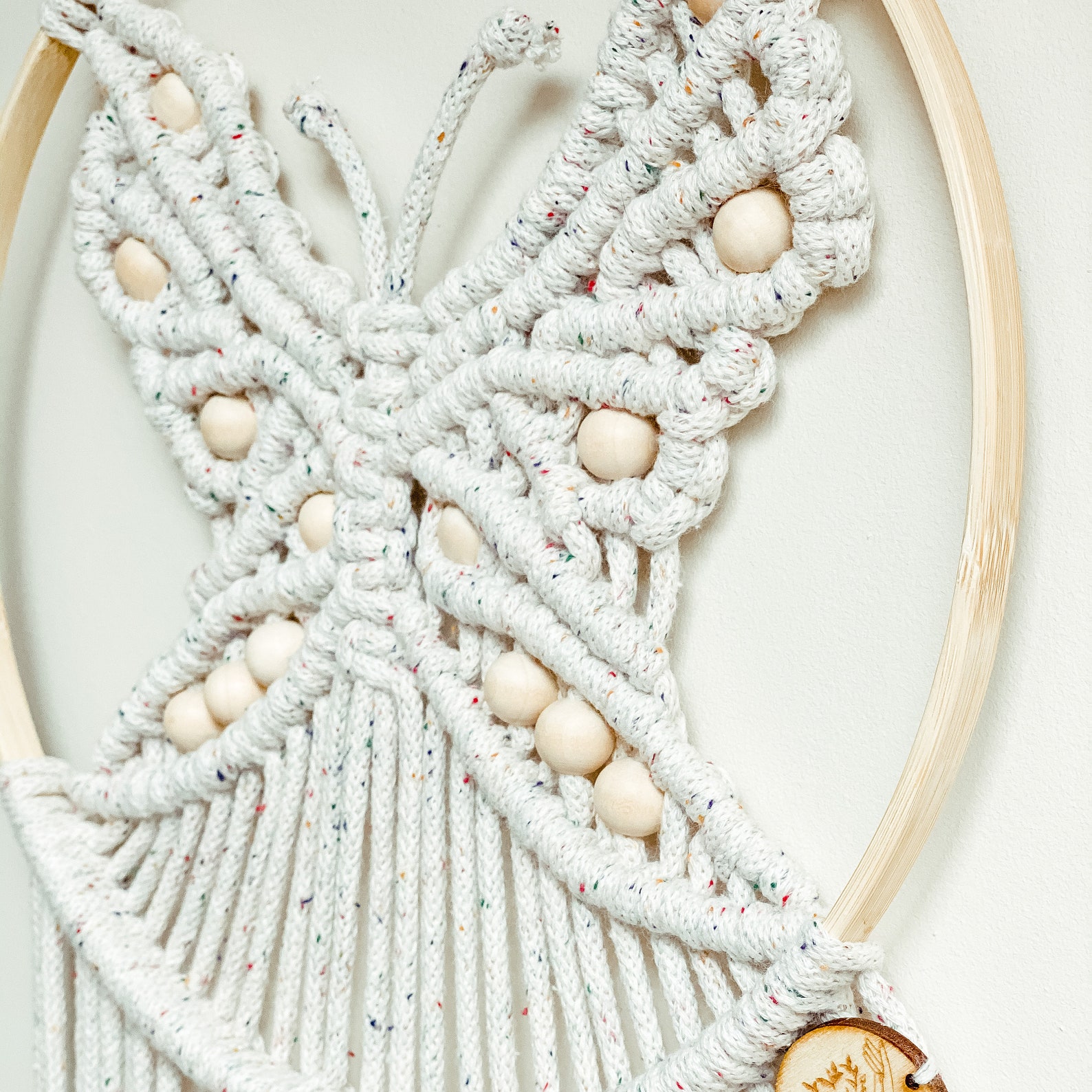 Macrame Wall Hanging Butterfly BOHO Handmade Recycled Cotton Etsy UK