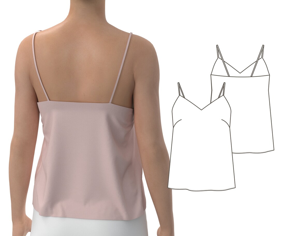 Basic Top for Women Milana Sewing Pattern Silk Top Pattern Etsy