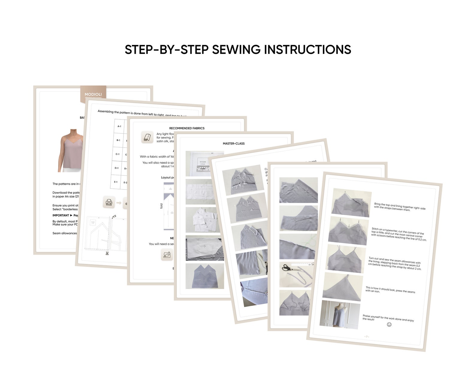 Basic Top for Women Milana Sewing Pattern Silk Top Pattern Etsy