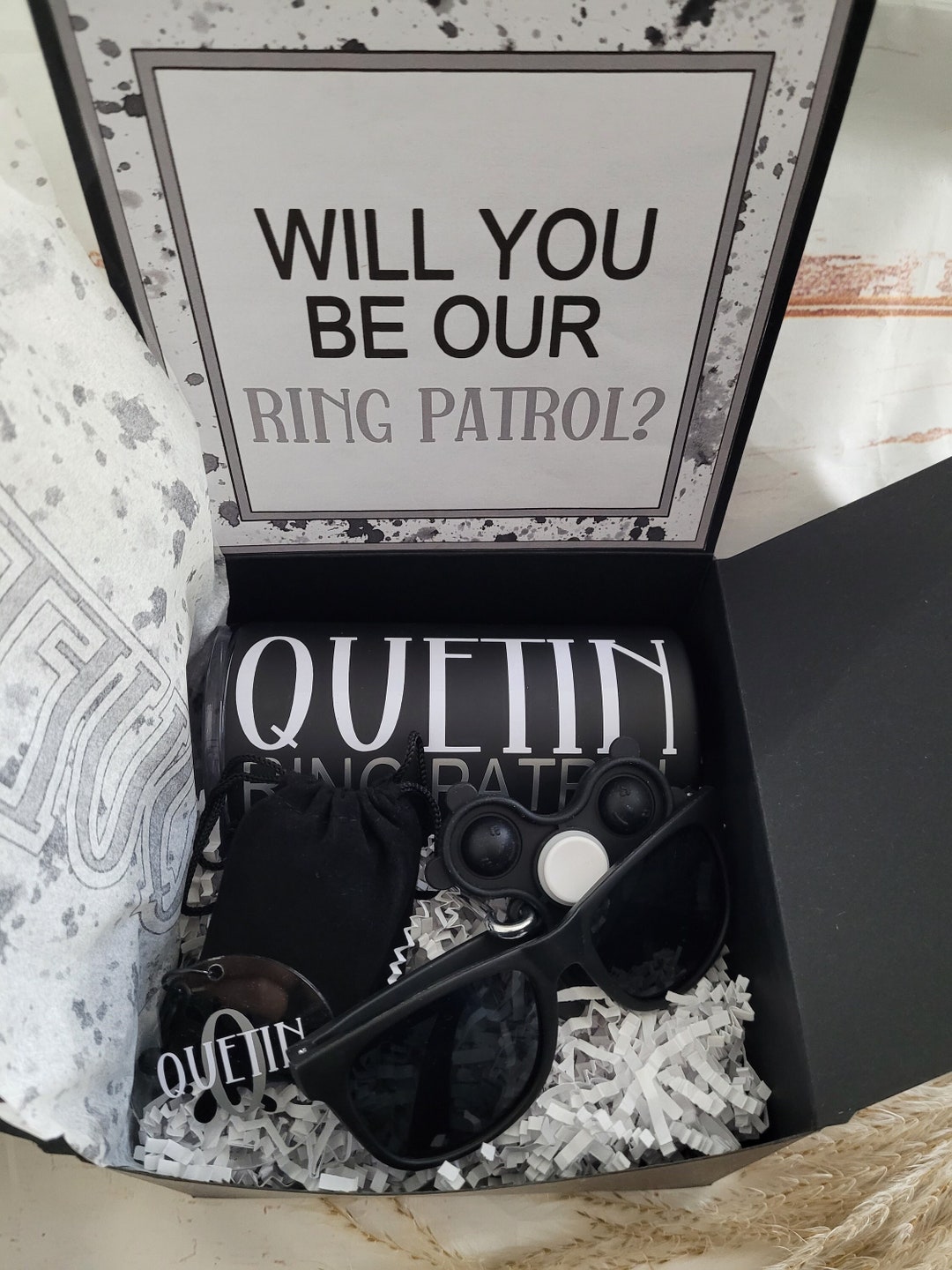 Personalized Ring Bearer Proposal Gift Box Set Ring Bearer Gift Box