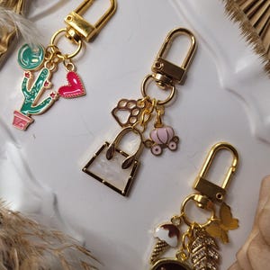 Make Your Own Purse Charm Keychain - Personalized Dangle for Women | Custom Purse Charm | Custom Keychain | Personalized Handpicked Charm